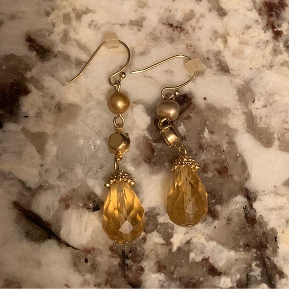 Vintage Bead Dangle Earrings - Picture 3 of 4